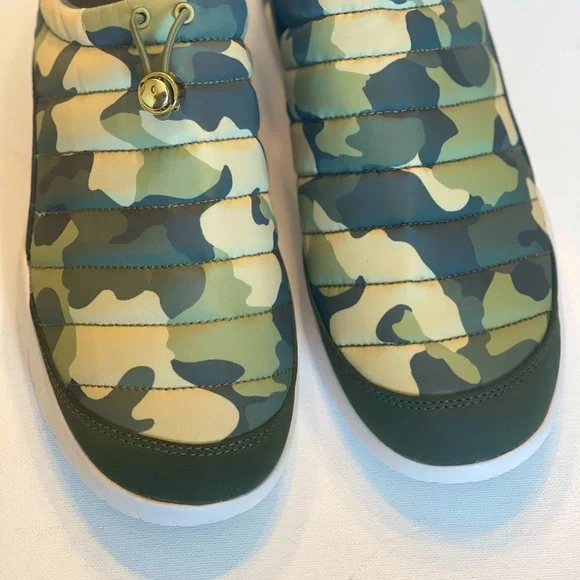 NWOT TOMMY HILFIGER QUILTED CAMO ADJUSTABLE WOMENS SLIP ON SIZE 8.5M - Picture 5 of 8